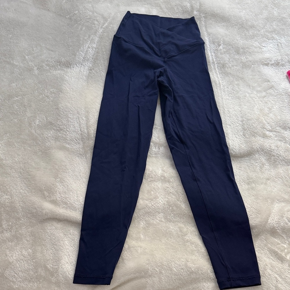 aerie crossover navy leggings xs